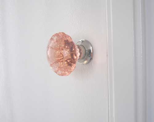 Retro deurbeslag en knoppen glazen deurknop-deurklink amber