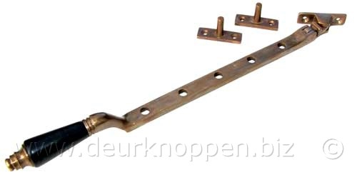 Raamuitzetter ton model, ebbenhout antiek messing