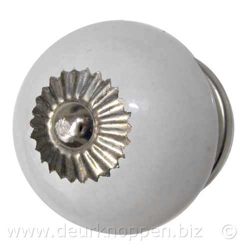 porseleinen kastknop wit