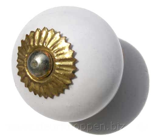 porseleinen kastknop wit