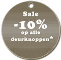 aktie alle porseleinen knoppen 10% korting.